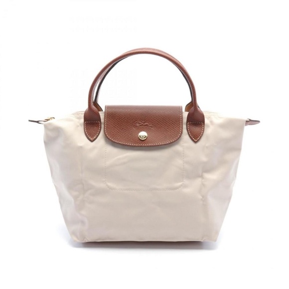 Longchamp Handbags - Longchamp Le Pliage Original S Tote Bag, Nylon Leather, Women's, Beige, Brown...